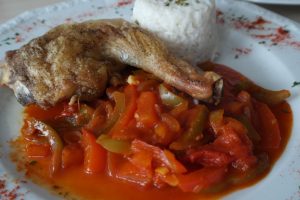 Teufelshuhn mit Paprika