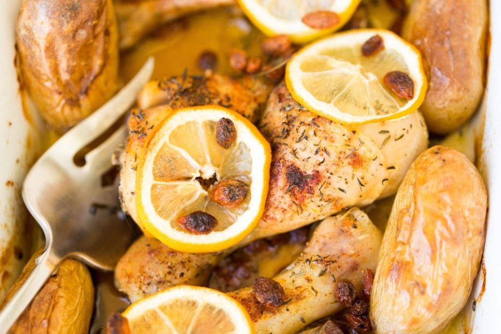 Zitronenhähnchen kochen