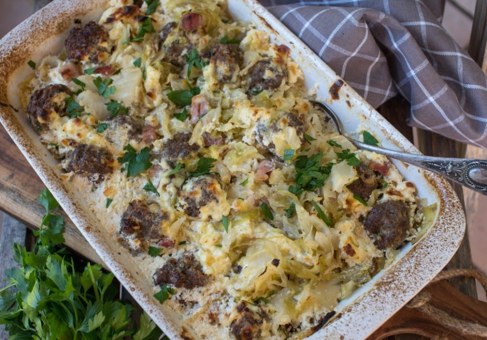 Hackfleischauflauf mit Weißkohl