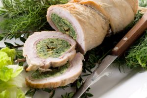 Gefüllter Putenrollbraten