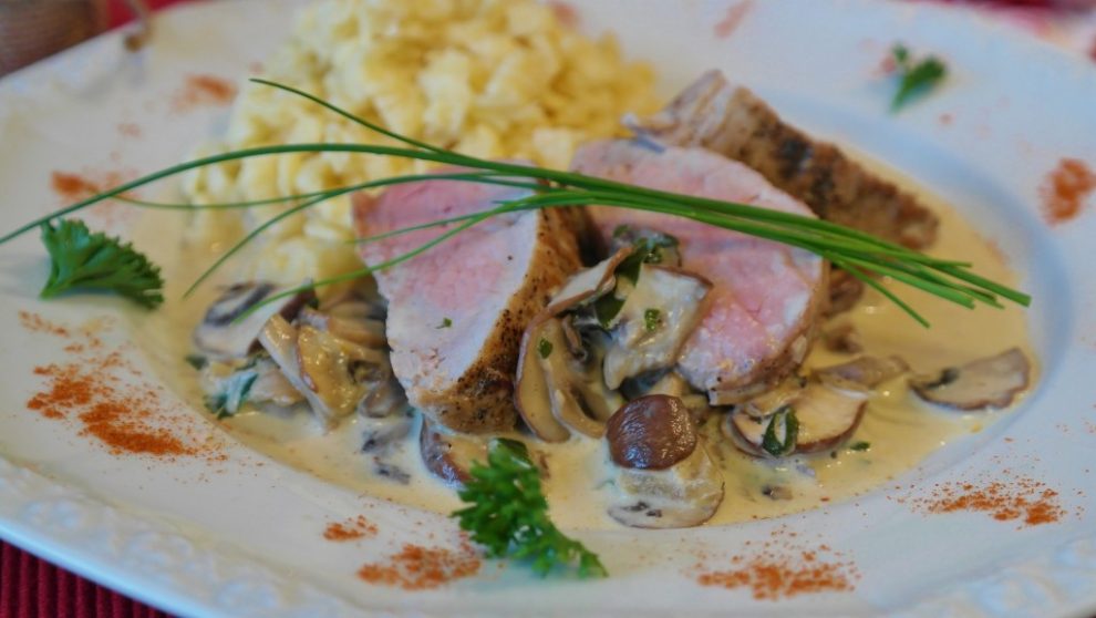 Gespicktes Schweinefilet