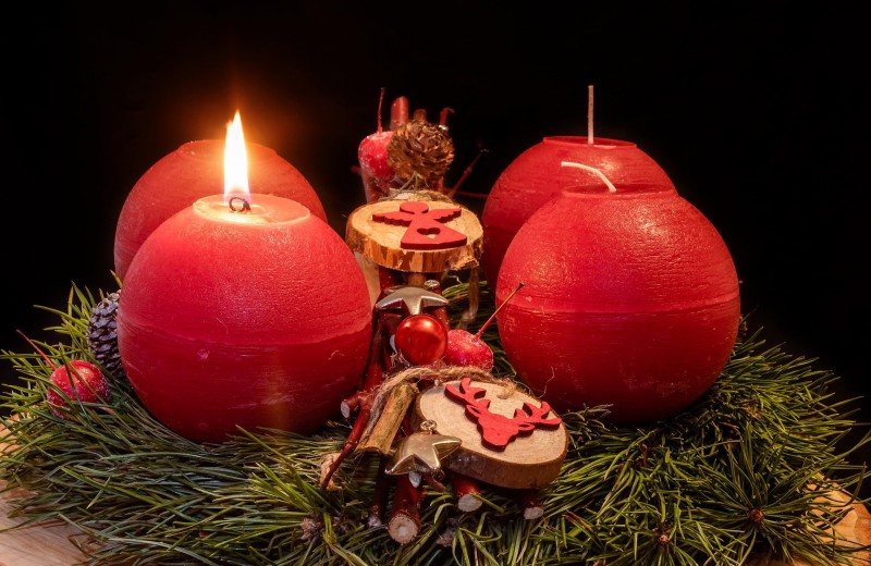 Frischer Adventskranz lange haltbar