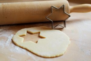 Salzteig basteln Tannenbaumschmuck